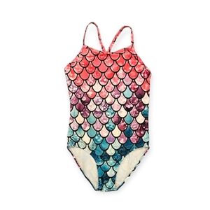 Like New, Girl's Colorful Patterned One-Piece Swimsuit Size XL